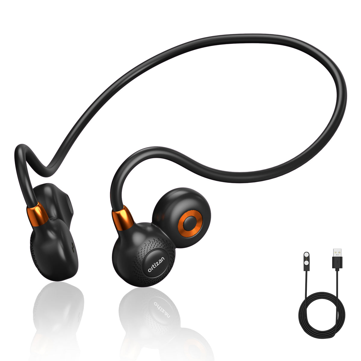 オープンイヤーイヤホン｜Bluetooth 5.3・IPX6防水・19g軽量・スポーツ／ランニング向け（商品画像1）