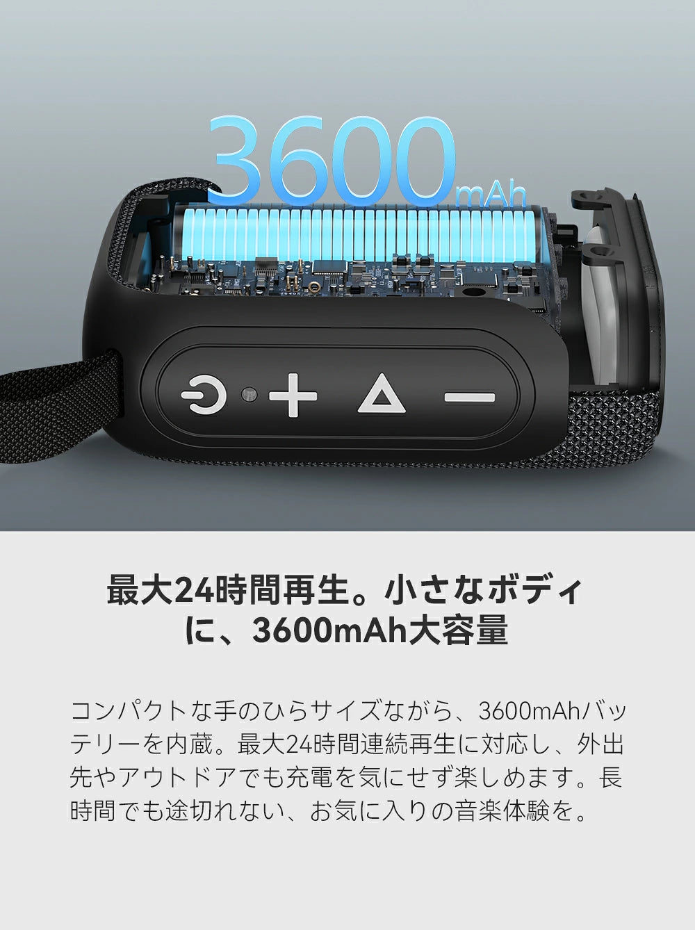 OHAYO S5 ポータブルBluetoothスピーカー（ブラック）