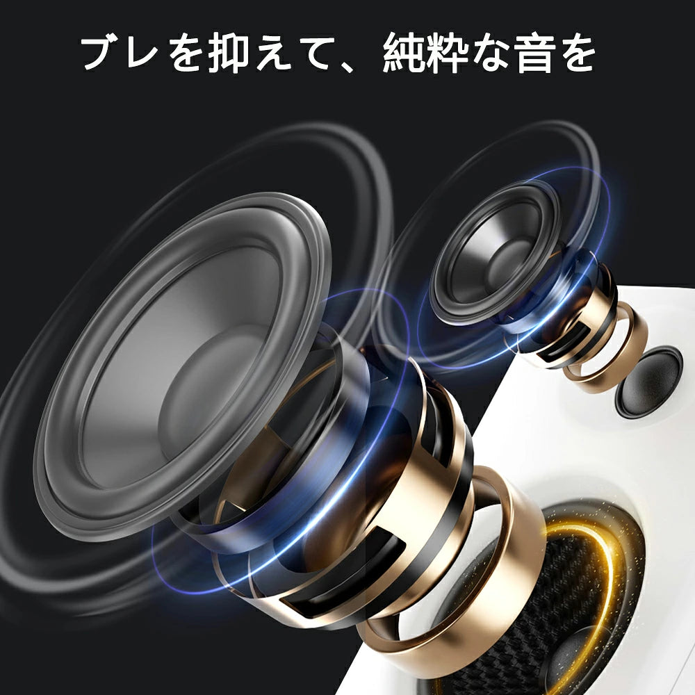 OHAYO C6 スピーカー 最大60W出力 マルチポイント接続 Bluetooth 5.3 RCA/USB-C/AUX入力 有線 モニタースピーカー ブックシェルフスピーカー 高音質 スマホ iPhone Android PC テレビ スタジオ 作曲 音楽/映画鑑賞 黒/白